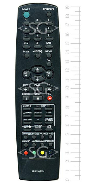 ����� �������������� ���������� ��� LG 6710V00112N   (����������� tv+vcr+dvd)
